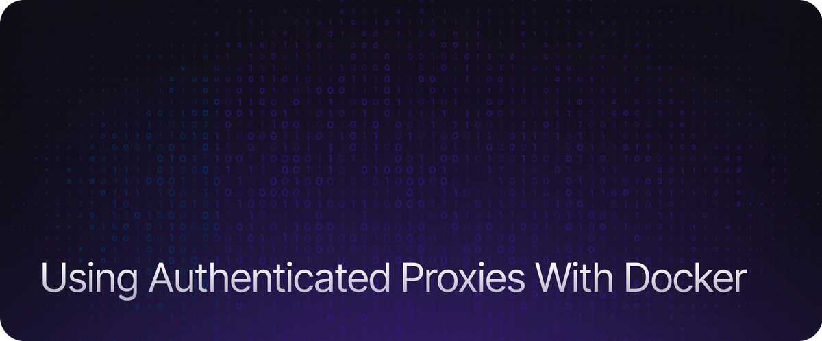 Using Authenticated Proxies With Docker