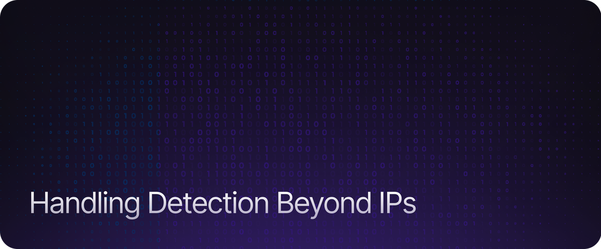 Handling Detection Beyond IPs