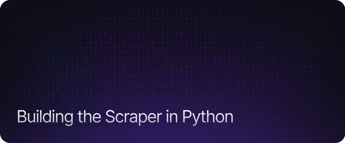Building the Scraper in Python