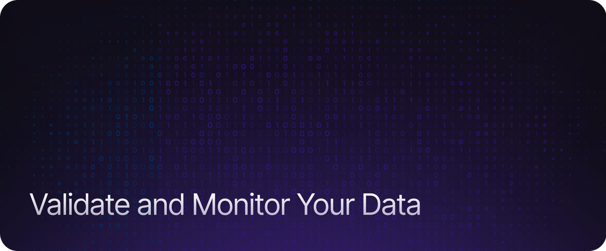 Validate and Monitor Your Data