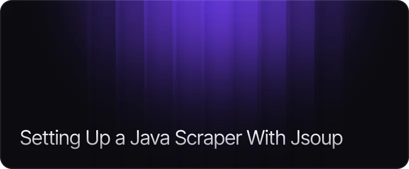 Setting Up a Java Scraper With Jsoup