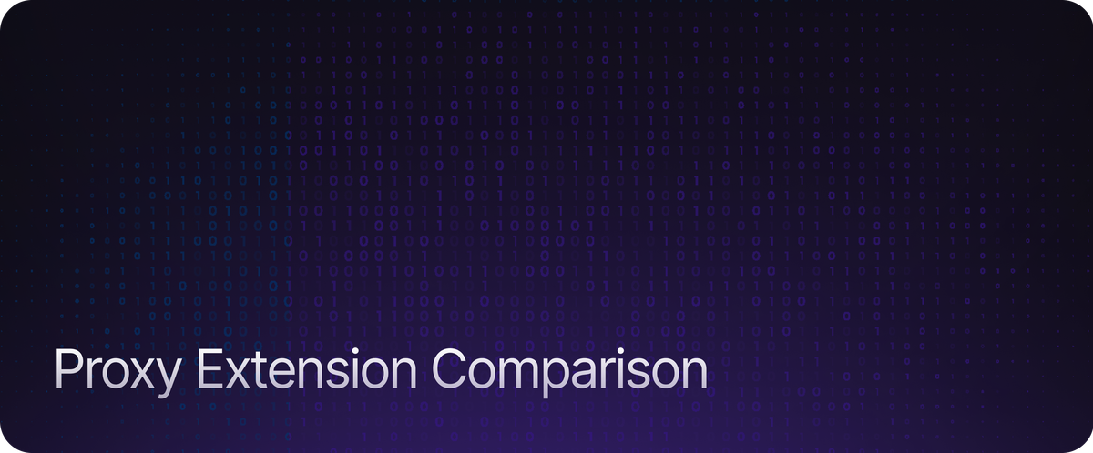 Proxy Extension Comparison
