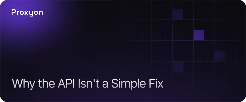 Why the API Isn't a Simple Fix