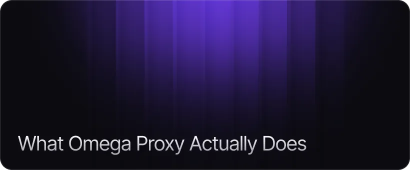 What Omega Proxy Actually Does