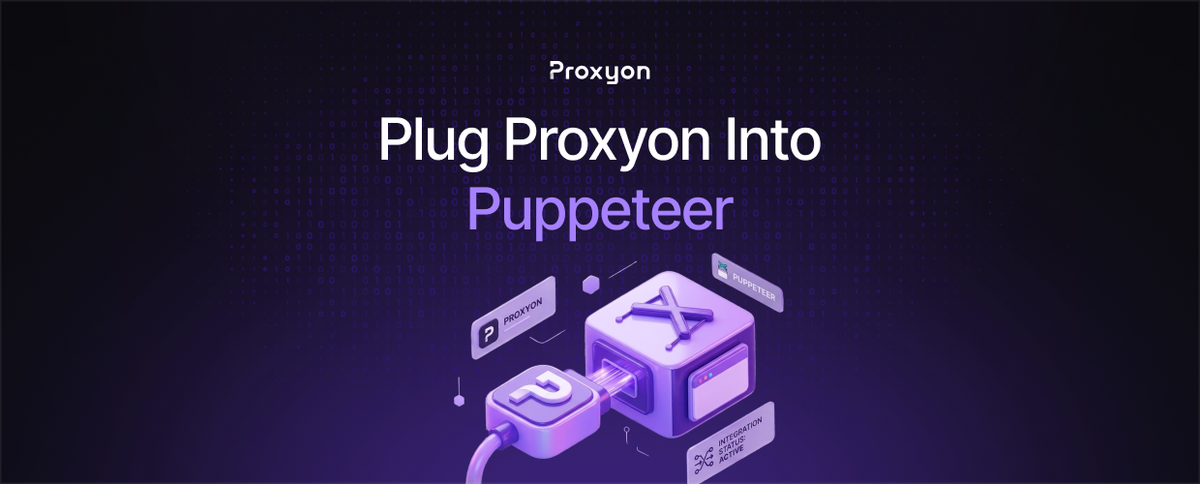 Plug Proxyon Into Puppeteer