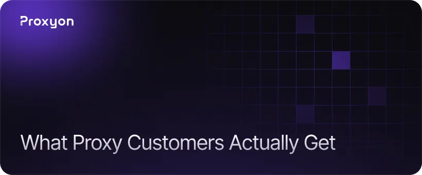 What Proxy Customers Actually Get