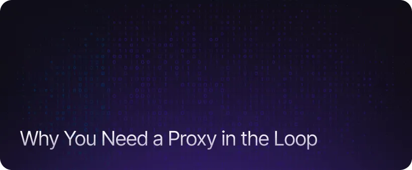 Why You Need a Proxy in the Loop